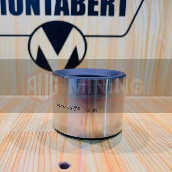 Shank sto 86334125 - Closeup of Wear-Resistant Thrust Surface for HC50 Hydraulic Rock Drill/Drifter