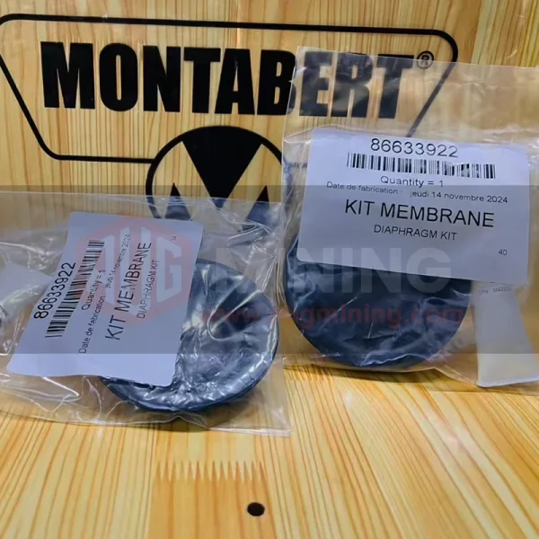 Diaphragm kit 86633922 - Closeup of Elastic Membrane for HC25 Hydraulic Rock Drill/Drifter