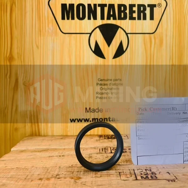 Lip seal 86262698 - Closeup of Water-Resistant Seal Lip for HC20 Hydraulic Rock Drill/Drifter
