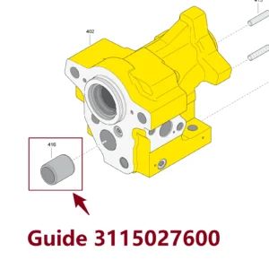 Guide 3115027600 - Main View for Atlas Copco/Epiroc RD18U Hydraulic Drifter