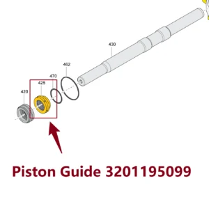 Piston Guide 3201195099 - Main View for Atlas Copco/Epiroc RD18U Hydraulic Drifter