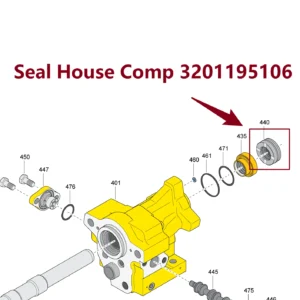 Seal House Comp 3201195106 - Main View for Atlas Copco/Epiroc RD18U Hydraulic Drifter