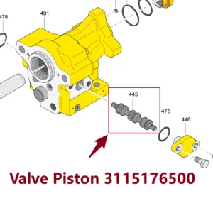 Valve Piston 3115176500 - Main View for Atlas Copco/Epiroc RD18U Hydraulic Drifter